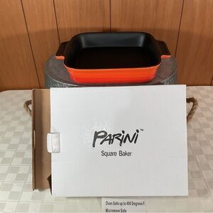 New orange Parini square baker dish
